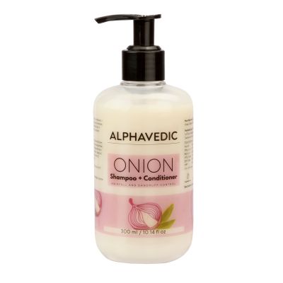 Alphavedic: Hair Fall Control Onion Shampoo + Conditioner - 300ml