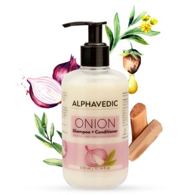 Alphavedic: Hair Fall Control Onion Shampoo + Conditioner - 300ml