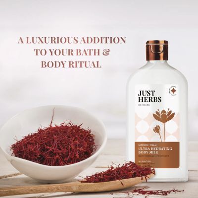 Just Herbs: Safron Malai Ultra Hydrating Body Milk - 300ml