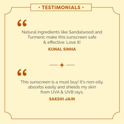 Ayuga: 2% Chandanam Sunscreen SPF 50/PA++ - 50gm