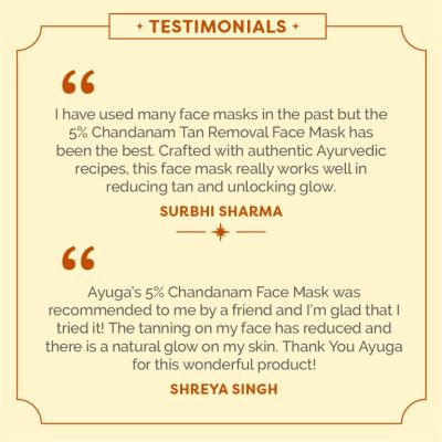 Ayuga: 5% Chandanam Face Mask - 50gm