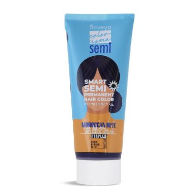 Anveya: Moroccan Blue Semi Permanent Hair Color -  100ml