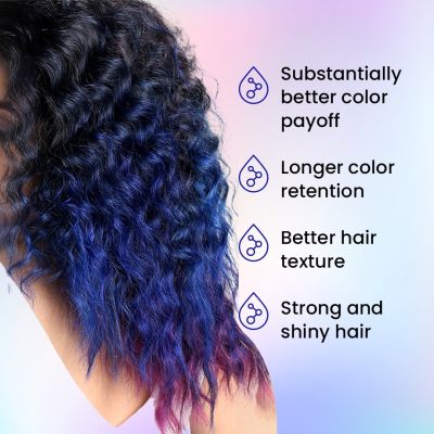 Anveya: Moroccan Blue Semi Permanent Hair Color -  100ml