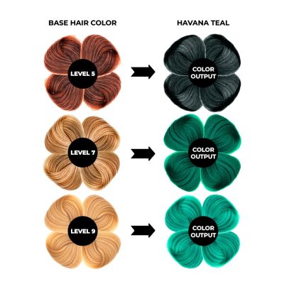 Anveya: Havana Teal Semi Permanent Hair Color -  100ml