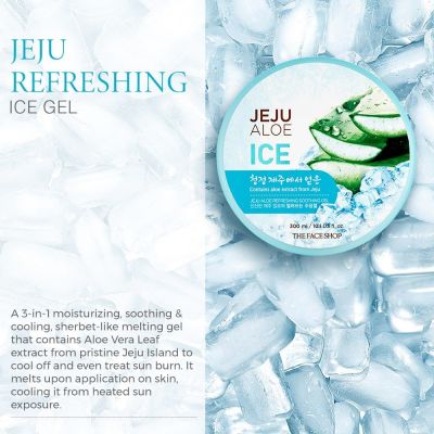 The Face Shop: Fresh Jeju Aloe Refreshing Soothing Ice Gel - 300ml