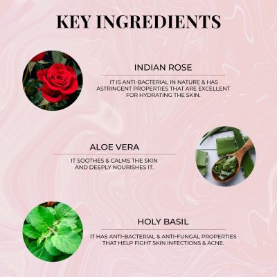 Just Herbs: Shatpatri Wild Indian Rose Gentle Body Wash - 200ml