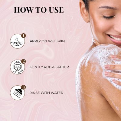Just Herbs: Shatpatri Wild Indian Rose Gentle Body Wash - 200ml