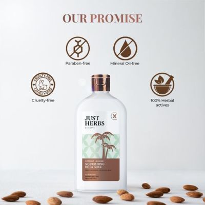 Just Herbs: Coconut Almond Nourishing Body Milk - 300ml