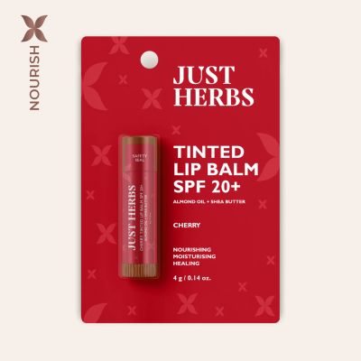 Just Herbs: Tinted Lip Balms SPF 20+ (Cherry) - 4gm