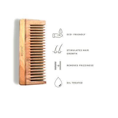 Ecotyl: Neem Wood Comb (Handmade) - Shampoo - 100gm