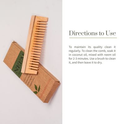 Ecotyl: Neem Wood Comb (Handmade) - Shampoo - 100gm