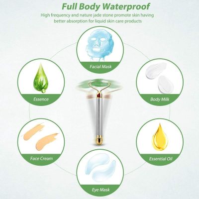 Getmecraft: Green Jade Aventurine Vibrating Facial Roller