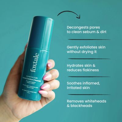 Foxtale: Acne Control Cleanser with Salicylic Acid & Niacinamide   100ml