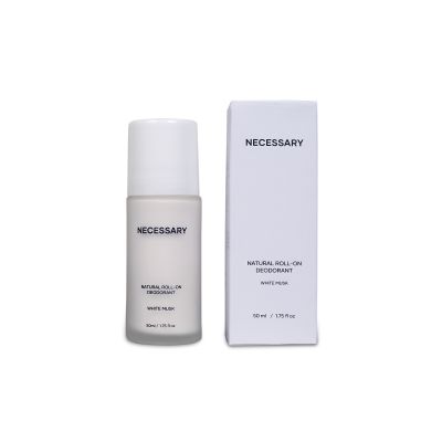 Necessary: Natural Roll-On Deodorant White Musk - 50ml