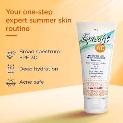 Episoft: AC Moisturizer with Sunscreen with SPF 30+ - 75 gm