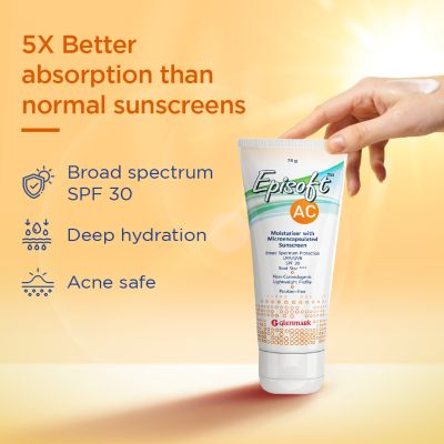 Episoft: AC Moisturizer with Sunscreen with SPF 30+ - 75 gm
