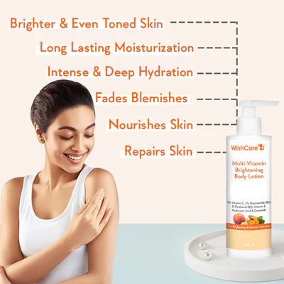 WishCare: Multi-Vitamin Brightening Body Lotion - 200ml