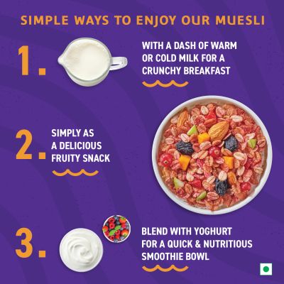 Bagrrys: Fruit & Fibre Mixed Fruit Muesli - 1kg