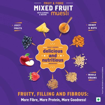 Bagrrys: Fruit & Fibre Mixed Fruit Muesli - 1kg