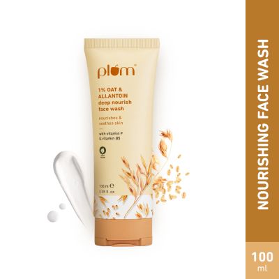 Plum: 1% Oat & Allantoin Deep Nourish Face Wash - 100ml