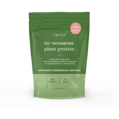 COSMIX: No-nonsense Plant Protein ( Japanese Ceremonial Matcha ) - 500 gm