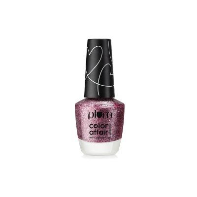 Plum: Color Affair Nail Polish All That Glitters Collection 3D Finish With Pearls & Glitters Pink-N-Shine - 165 - 11ml