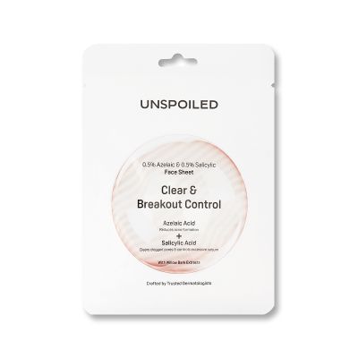 UNSPOILED: 0.5% Hyaluronic & 0.5% Lactic Sheet Mask & 0.5% Azelaic & 0.5% Salicylic Sheet Mask Combo