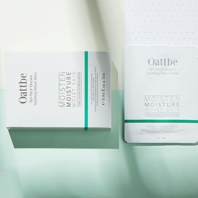 Oattbe: Syn Bio Beta Glucans White Collagen Essence Mask & Syn Bio Beta Glucans Soothing Return Mask Combo
