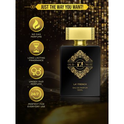 La' French: Oud Nuit Eau De Perfum for Men and Women - 100ml
