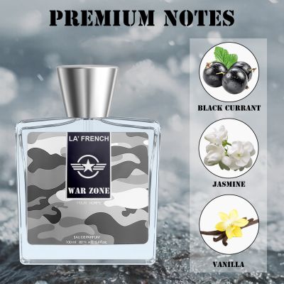 La' French: Luxury Perfume War Zone Pour Homme Eau De Perfume Body Spray for men - 100ml