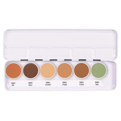 C2P Pro: Ultra HD Cover & Conceal 6 In 1 Supraemeshield Corrector & Foundation Palette - 21gm