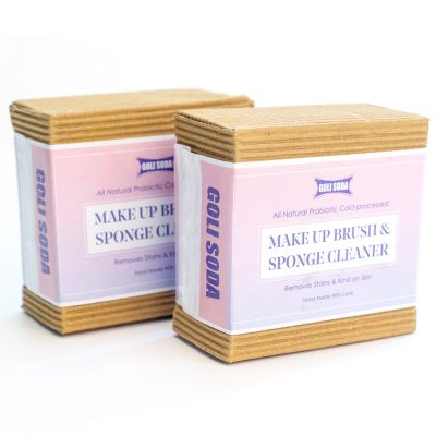 GOLI SODA: Goli Soda All Natural Probiotics Make Up Brush & Sponge Cleaner - 90gm Pack Of 2