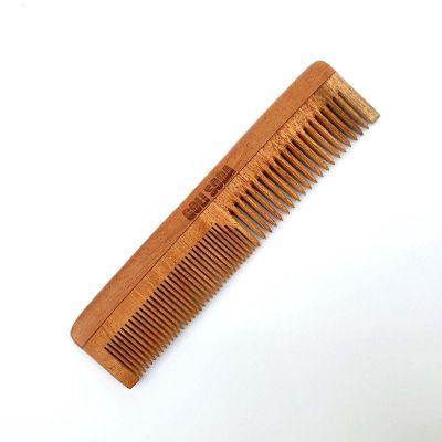 GOLI SODA: Goli Soda Neem Wood Comb Double Tooth - 35gm