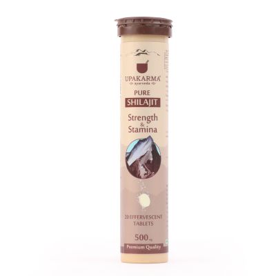 UPAKARMA: Ayurveda Pure Shilajit Effervescent Tablets - 20 Tablets