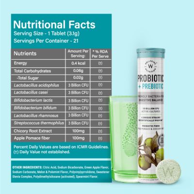 Wellbeing Nutrition: Daily Probiotic + Prebiotic - 126 Tabs