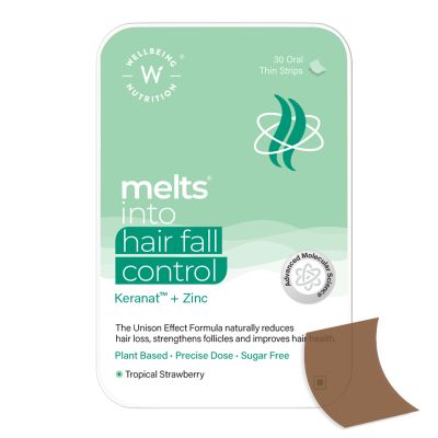 Wellbeing Nutrition: Melts Hair Fall Control - 30 oral strips