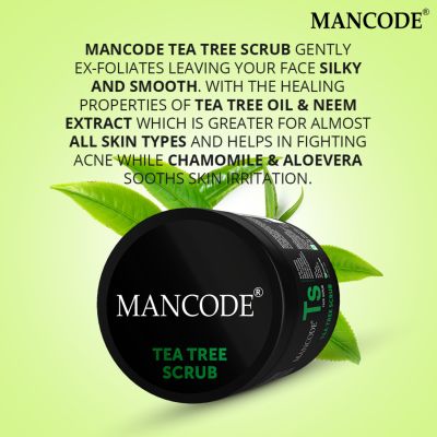 Mancode: Tea Tree Scrub - 100gm