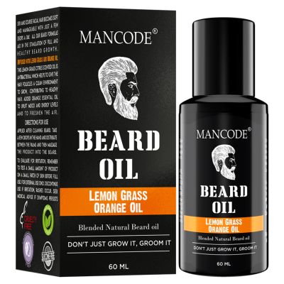 Mancode: Beard Oil - Lemon Grass & Orange Oil - 60ml