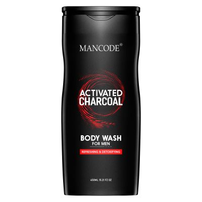 Mancode: Activated Charcoal Body Wash Shower Gel - 450ml