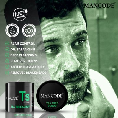 Mancode: Tea Tree Scrub - 100gm