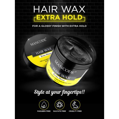 Mancode: Hair Wax Extra Hold Glossy Finish - 100gm