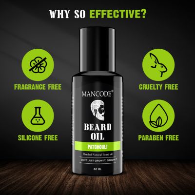 Mancode: Beard Oil - Patchouli - 60ml