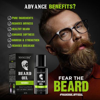 Mancode: Beard Oil - Patchouli - 60ml