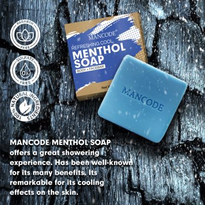 Mancode: Refreshing Cool Menthol Soap - Pack of 3 (125gm each)