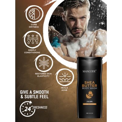 Mancode: Shea Butter Body Wash Shower Gel - 450ml