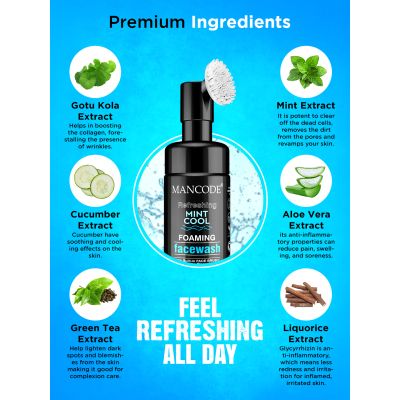 Mancode: Refreshing Mint Cool Facewash - 150ml