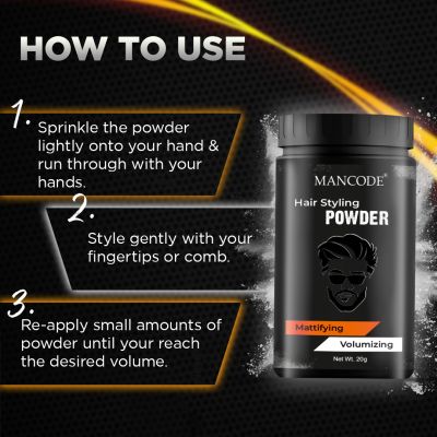 Mancode: Hair Styling Powder - 20gm