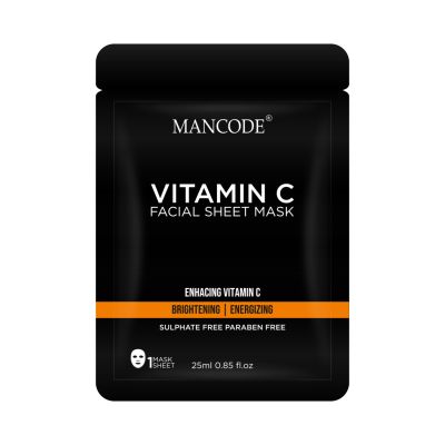 Mancode: Vitamin C Face Sheet Mask - 25ml