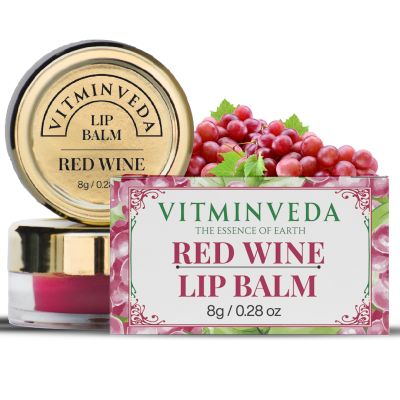 VITMINVEDA: Natural Red Wine Lip Balm - 8 gm