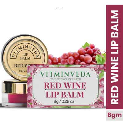 VITMINVEDA: Natural Red Wine Lip Balm - 8 gm